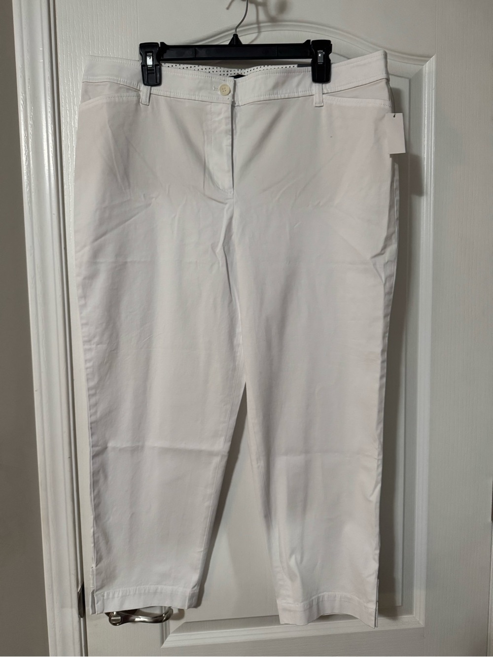 Talbots New White Crop Pants